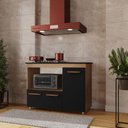 Ver imagem 6 de Balcao para Cooktop 5 Bocas 114cm 9475 Savana Preto Mobbs