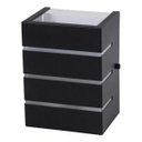 Ver imagem 1 de Arandela Friso 2 Frisada Luminária Externa Interna Parede Alumínio Preto - Rei Da Iluminação