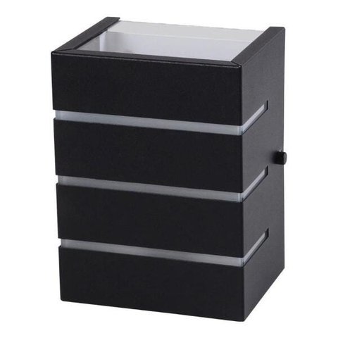 Arandela Friso 2 Frisada Luminária Externa Interna Parede Alumínio Preto - Rei Da Iluminação