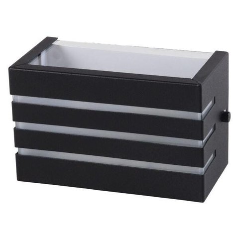 Arandela Frisada 15cm Friso Luminária Externa Interna Parede Alumínio Preto - Rei da Iluminação