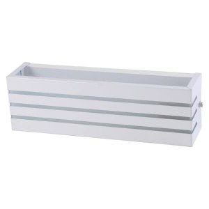 Arandela Frisada 30cm Friso Luminária Externa Interna Parede Alumínio Branco - Rei da Iluminaçã