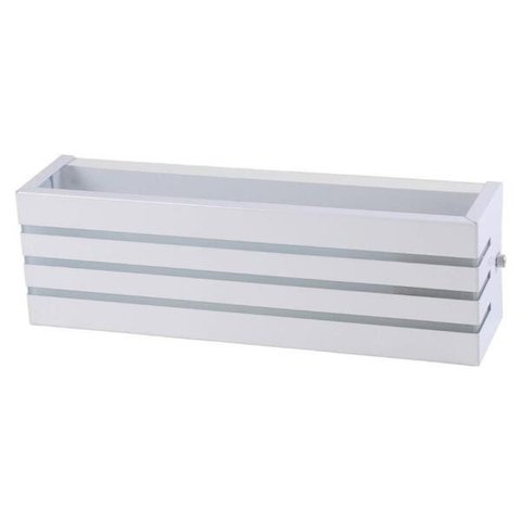 Arandela Frisada 30cm Friso Luminária Externa Interna Parede Alumínio Branco - Rei da Iluminaçã