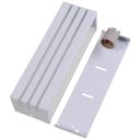 Ver imagem 2 de Arandela Frisada 30cm Friso Luminária Externa Interna Parede Alumínio Branco - Rei da Iluminaçã