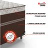Cama Box Solteiro Conjugada Molas Ensacadas Pocket - Marrom - 57x88x188cm - e-Shop Casa - 3