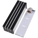 Ver imagem 2 de Arandela Frisada 30cm Friso Luminária Externa Interna Parede Alumínio Preto - Rei da Iluminação