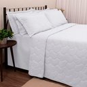 Ver imagem 1 de Kit Cobre Leito Buettner Liso Casal Sonata Branco