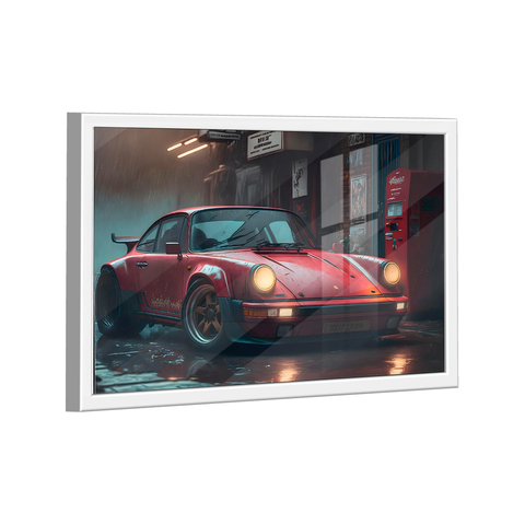 Quadro Porsche Vermelho -- BR ARTES