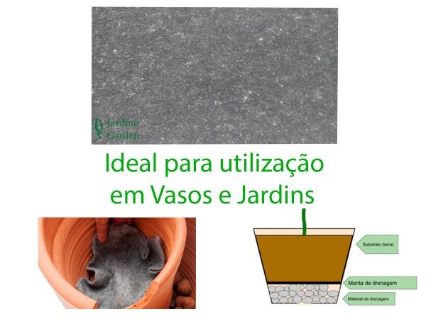 MANTA DE BIDIM GEOTEXTIL 1,08 X 30 PARA DRENAGEM VASO JARDIM - 2