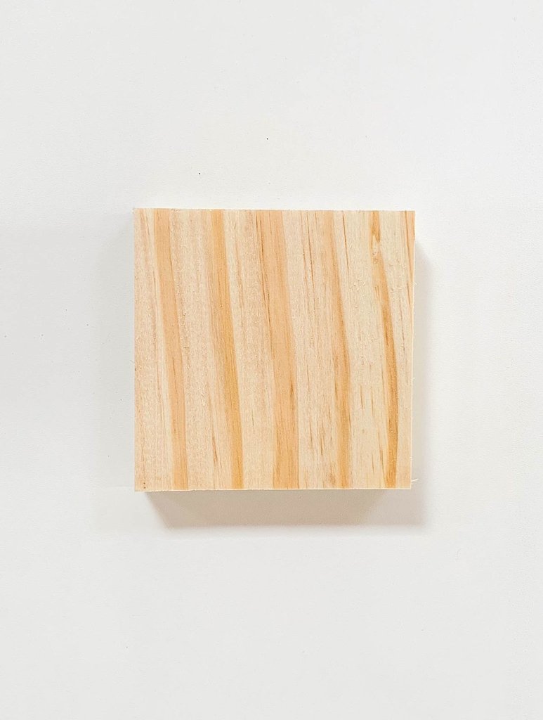5 Quadrados de Madeira Pinus para artesanato 10 cm x 10 cm