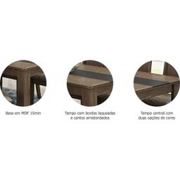 Conjunto Sala de Jantar Mesa 6 Cadeiras Bárbara Cimol Color Flex - 7