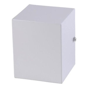 Arandela 1 Facho Um Foco Luminária Externa Interna Parede Alumínio Branco - Rei da Iluminação