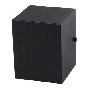 Arandela 1 Facho Um Foco Luminária Externa Interna Parede Alumínio Preto - Rei da Iluminação