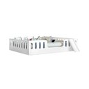 Ver imagem 6 de Cama Intanfil Helo com Colchão Casal Montessoriana Branca com Escorregadordivaloto Branco