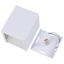 Ver imagem 2 de Arandela 2 Fachos 2 Focos Luminária Externa Interna Parede Alumínio Branco - Rei da Iluminação