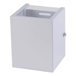 Arandela 2 Fachos 2 Focos Luminária Externa Interna Parede Alumínio Branco - Rei da Iluminação - 1