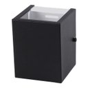 Ver imagem 1 de Arandela 2 Fachos 2 Focos Luminária Externa Interna Parede Alumínio Preto - Rei da Iluminação