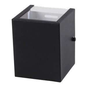 Arandela 2 Fachos 2 Focos Luminária Externa Interna Parede Alumínio Preto - Rei da Iluminação