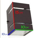 Ver imagem 2 de Kit com 3 Arandelas 2 Focos com Frisos e Facho Marrom Externa Parede Muro St327