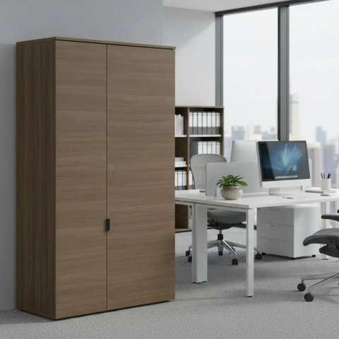 Armário Organizador Alto para Escritório 2 Portas com Chave 91cm Frame Kappesberg