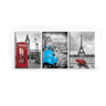 Kit 03 Quadros Londres, Paris e Roma-1,20x0,60 - Quarto- Sala - 2