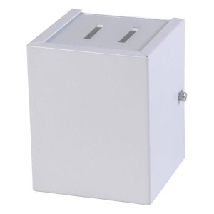 Arandela 4 Fachos 2 Focos Luminária Externa Interna Parede Alumínio Branco - Rei da Iluminação