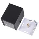 Ver imagem 2 de Arandela 6 Fachos 2 Focos Luminária Externa Interna Parede Alumínio Preto - Rei da Iluminação