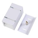 Ver imagem 2 de Arandela Catarina 8cm 2 Fachos Frisos Externa Interna Parede Alumínio Branco - Rei da Iluminação