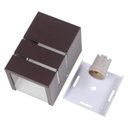 Ver imagem 2 de Arandela Catarina 10cm 1 Facho 2 Frisos Externa Interna Parede Alumínio Marrom - Rei da Ilumina