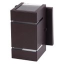 Ver imagem 1 de Arandela Catarina 8cm com Base Frisos Externa Interna Parede Alumínio Marrom - Rei da Iluminação
