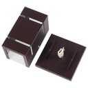 Ver imagem 2 de Arandela Catarina 8cm com Base Frisos Externa Interna Parede Alumínio Marrom - Rei da Iluminação