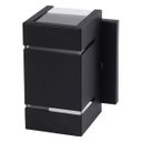 Ver imagem 1 de Arandela Catarina 8cm com Base Frisos Externa Interna Parede Alumínio Preto - Rei da Iluminação