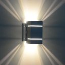 Ver imagem 3 de Arandela Catarina 8cm com Base Frisos Externa Interna Parede Alumínio Branco - Rei da Iluminação