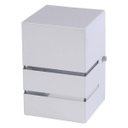 Ver imagem 1 de Arandela Catarina 10cm 1 Facho 2 Frisos Externa Interna Parede Alumínio Branco - Rei da Ilumina