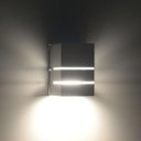 Ver imagem 3 de Arandela Catarina 10cm 1 Facho 2 Frisos Externa Interna Parede Alumínio Branco - Rei da Ilumina