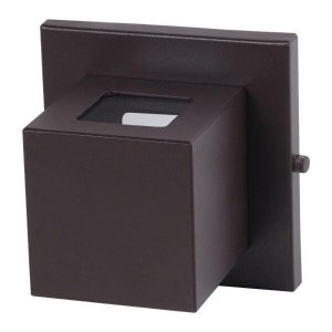 Arandela Box 2 Focos Luminária Externa Interna Parede Alumínio Marrom - Rei da Iluminação