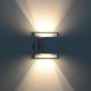 Ver imagem 3 de Arandela Box 2 Focos Luminária Externa Interna Parede Alumínio Marrom - Rei da Iluminação