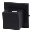 Ver imagem 1 de Arandela Box 2 Focos Luminária Externa Interna Parede Alumínio Preto - Rei da Iluminação