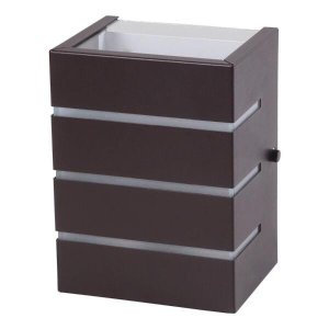 Arandela Friso 2 Frisada Luminária Externa Interna Parede Alumínio Marrom - Rei da Iluminação