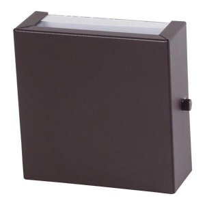 Arandela 2 Fachos Slim Luminária Externa Interna Parede Alumínio Marrom - Rei da Iluminação