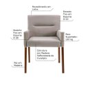 Ver imagem 3 de Mesa de Jogos Carteado Montreal Redonda Tampo Reversível Preto com 2 Cadeiras Vicenza Nude - Gran