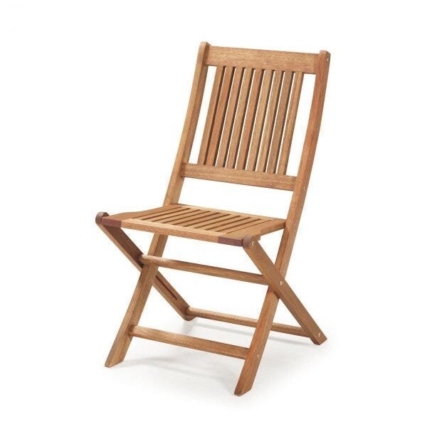 Cadeira Dobrável em Madeira Maciça sem Braços Primavera Casa e Jardim Móveis - 1