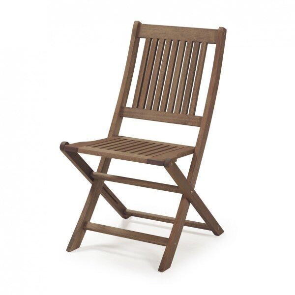 Cadeira Dobrável em Madeira Maciça sem Braços Primavera Casa e Jardim Móveis - 1