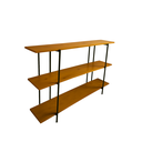 Ver imagem 2 de Buffet Aparador Madeira Natural Estrutura em Ferro Robusto