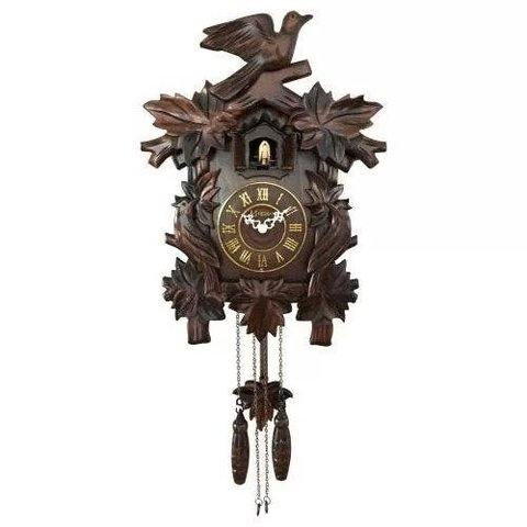 Relógio De Parede Herweg Ref: 530001-084 Cuco Madeira Ipê
