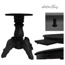 Ver mais imagens de Mesa de Jogos Carteado Redonda Montreal Tampo Reversível Preto com 2 Cadeiras Liverpool Corino