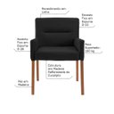 Ver imagem 3 de Mesa de Jogos Carteado Montreal Redonda Tampo Reversível Preto com 6 Cadeiras Vicenza Preto Fosco