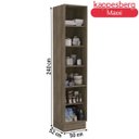Ver imagem 3 de Armário de Cozinha Paneleiro Alto 50cm Maxxi 2 Portas G749 Kappesberg - Nogal