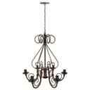 Ver imagem 4 de Lustre de Ferro com 6 Braços Artesanal pelo do Brasil