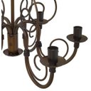 Ver imagem 5 de Lustre de Ferro com 6 Braços Artesanal pelo do Brasil