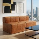 Ver imagem 1 de Sofá Modular Bello 2 Lugares 170cm Caramelo Bom Pastor Móveis